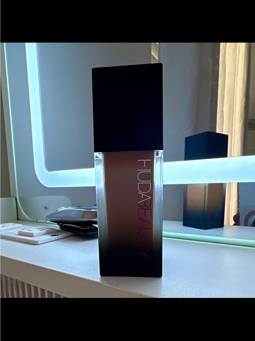 HUDA BEAUTY Liquid Foundation Bottle - Brown with Black Cap
